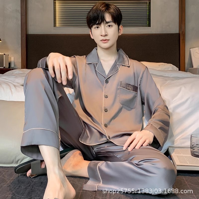男士家居服实物图