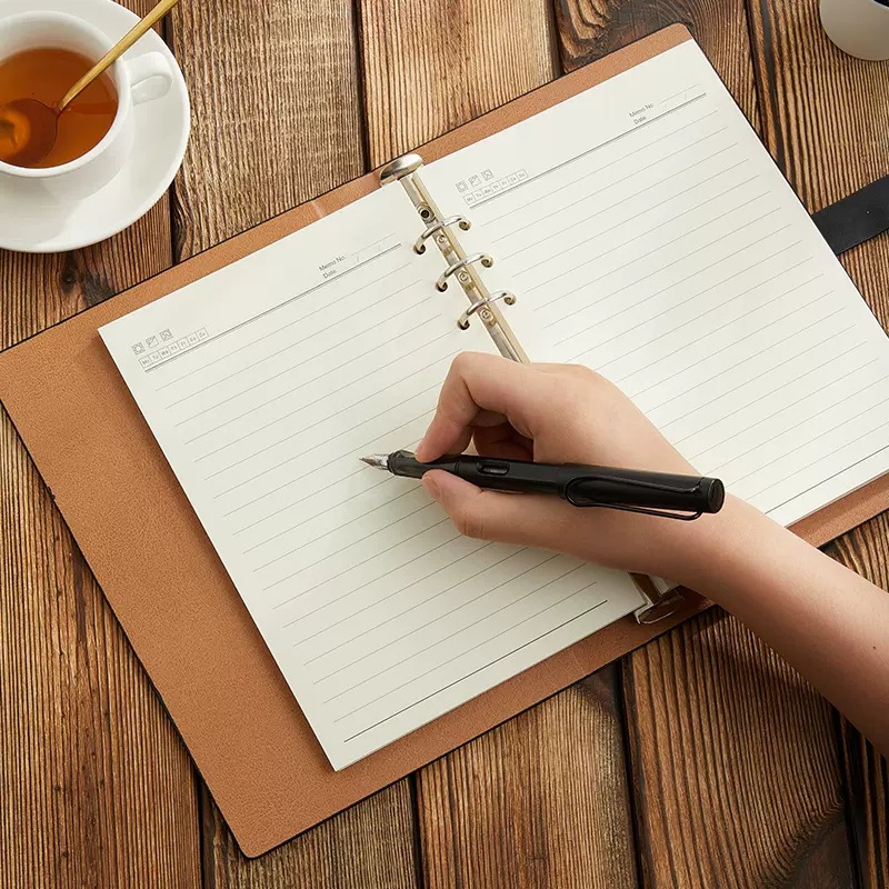 A5 Notebook Simple B5 Thick Notepad Business Office Detachable Looseleaf This Cover Can Print Logo Specification drawing