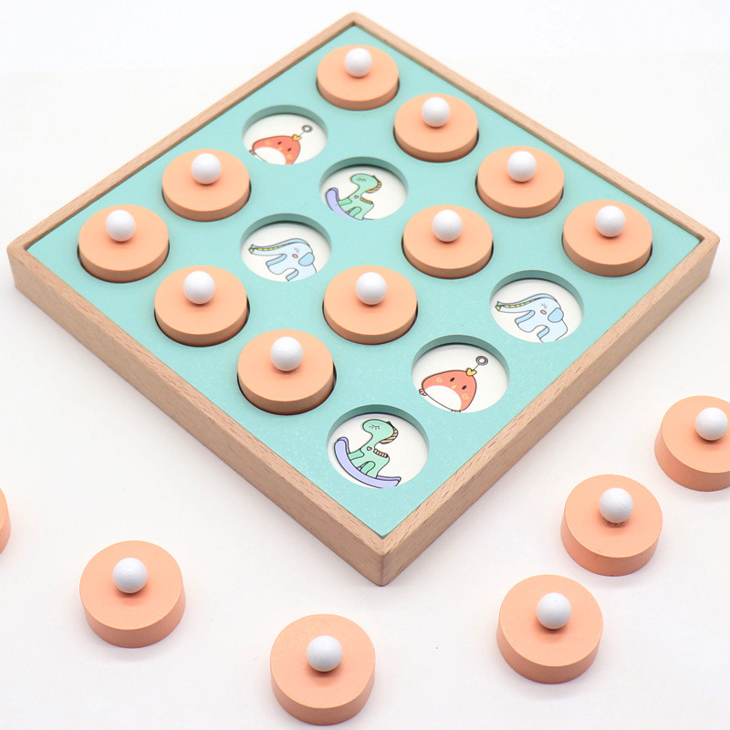木盒装记忆棋玩具3岁儿童脑力智力开发逻辑思维训练桌面游戏跨境详情图2