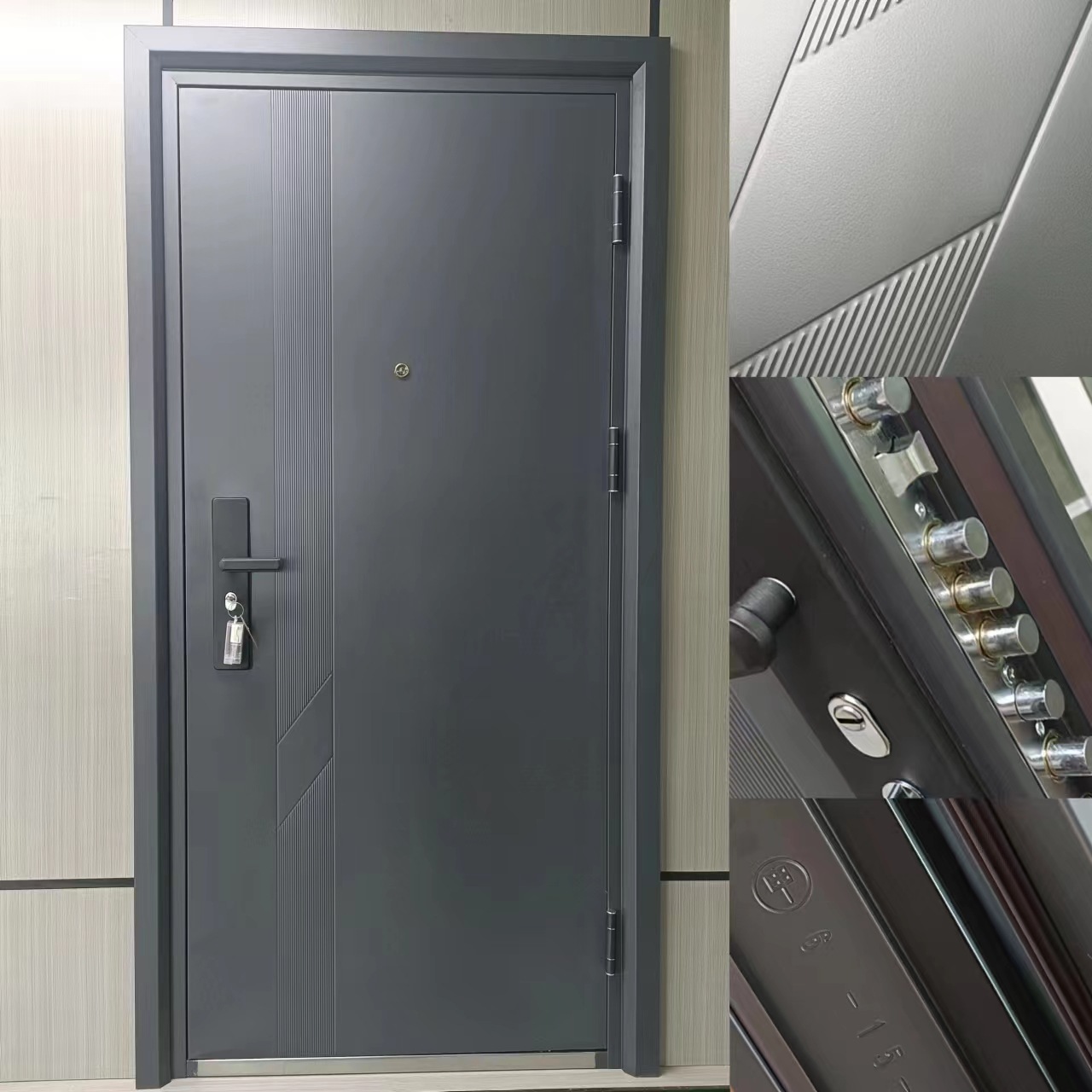 Cross-Border Security Door Entry Door Light Luxury Simple Entry Door Mother Door Security Door Engineering Door Manufacturers Wholesale Foreign Trade Door