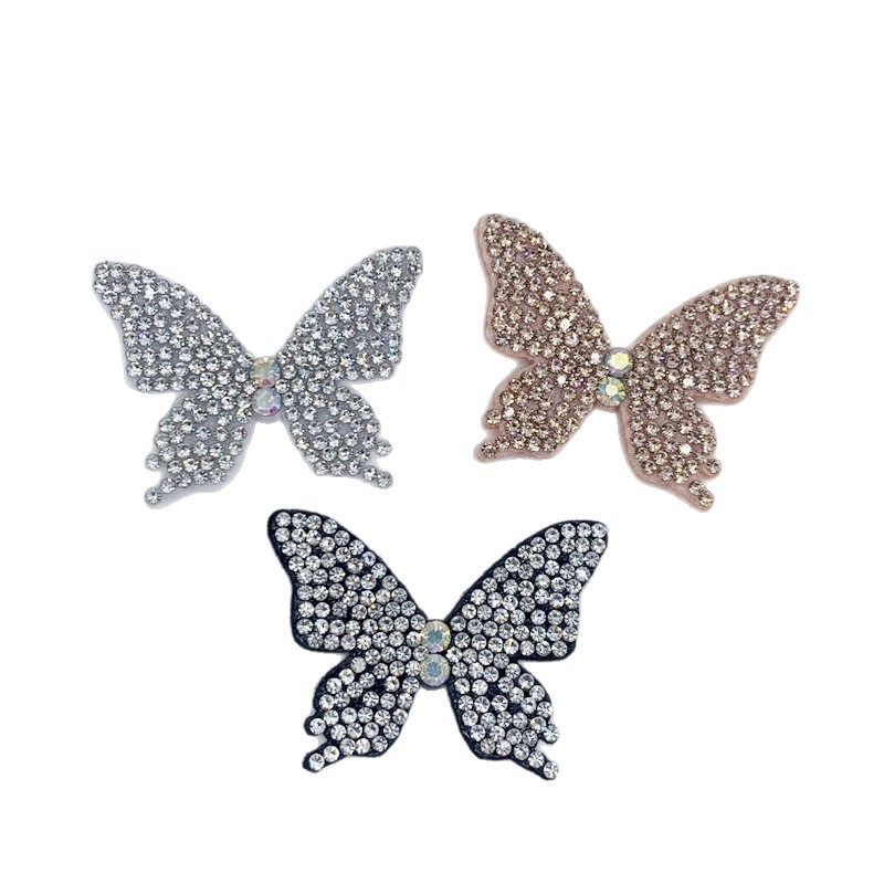New water diamond butterfly patch hair clips, hair bands, hair accessories, bags, clothing accessories, brooches, shoes, flower shoes, hats and accessories Item Picture