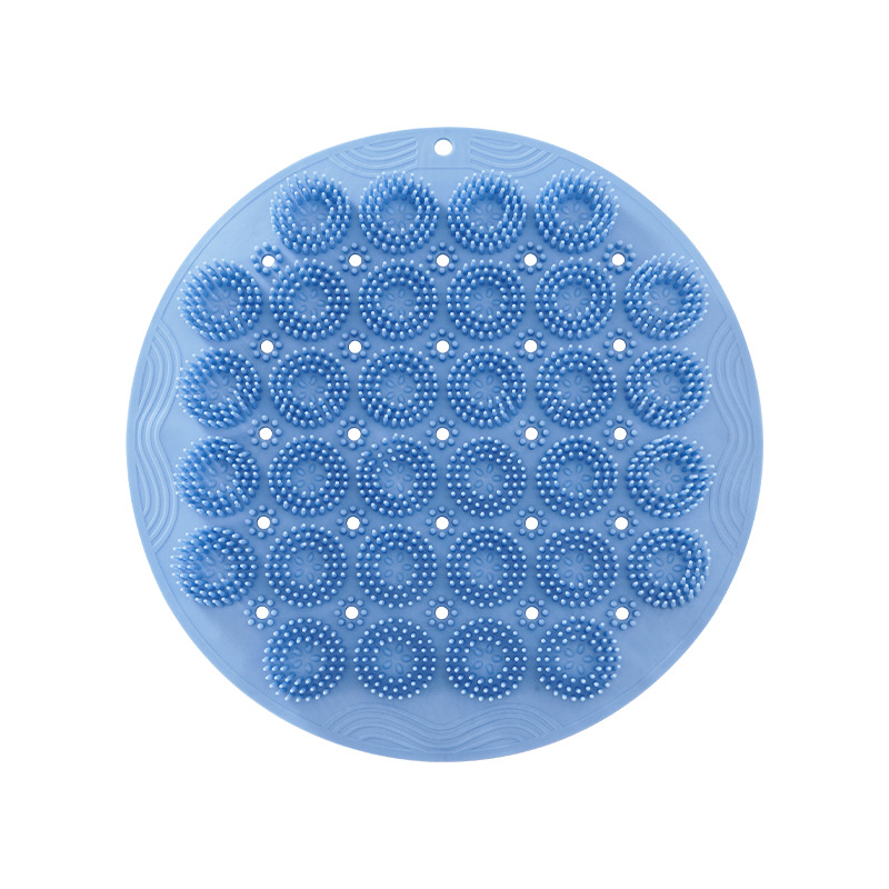 A bathroom wall scrubbing tool, a lazy person's silicone back, no need for a massage, a bath brush, suction cup, back and foot scrubbing Item Picture
