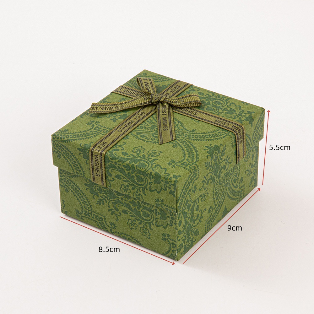 Classic watch box, exquisite bow, retro bracelet box, gift packaging box, fresh top and bottom cover, gift box and gift bag Application Scenario