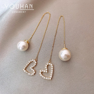 Серебряная игла S925 sparrok pearl pearl, жемчужный шип высшего класса, высокоразвитая женщина с лёгким роскошным роскошным роскошным роскошным роскошным ожерельем pic 14