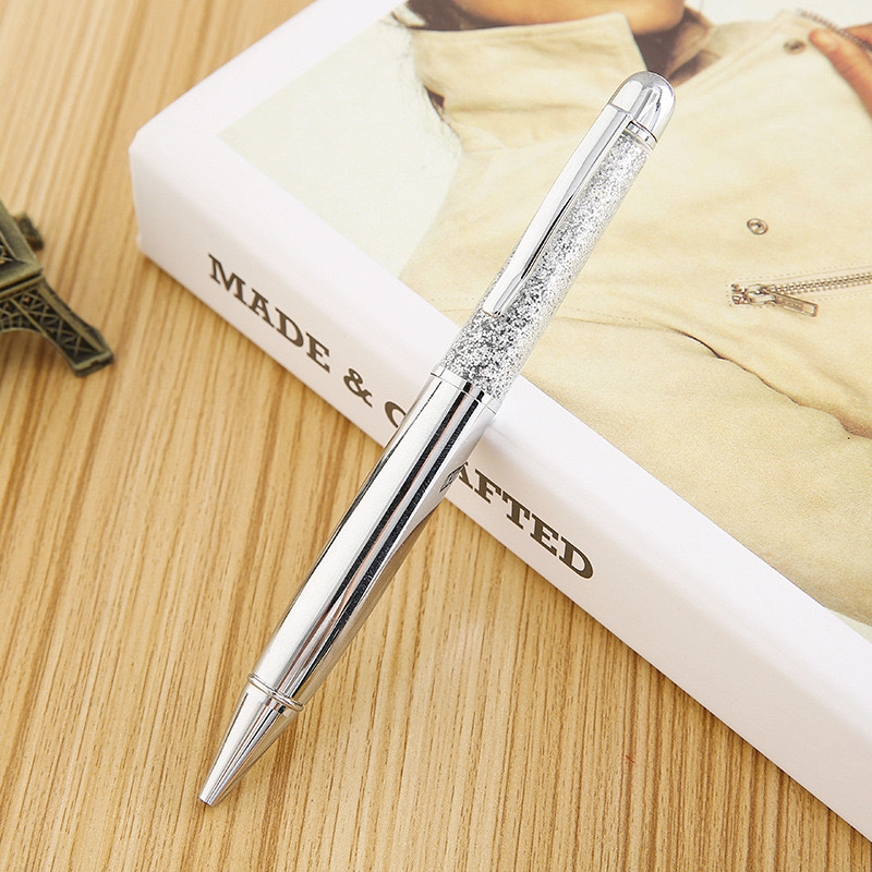 2024 New stationery: Large, plump rose gold ink pen, sand pen, gold chalk, metal ballpoint pen Item Picture