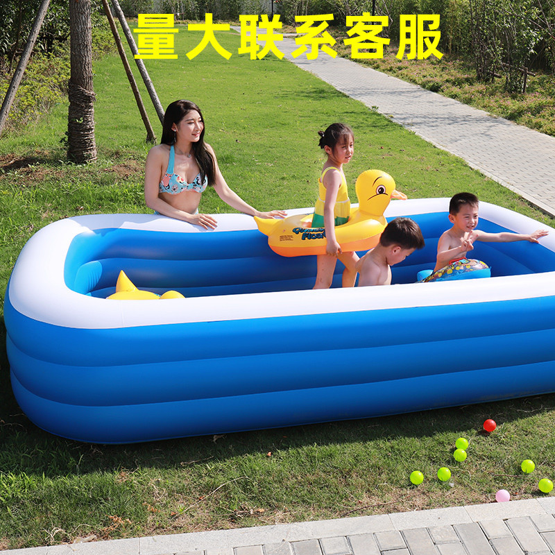 A充气泳池家用儿童充气球池加厚PVC水池婴儿游泳池玩具戏水池详情图1