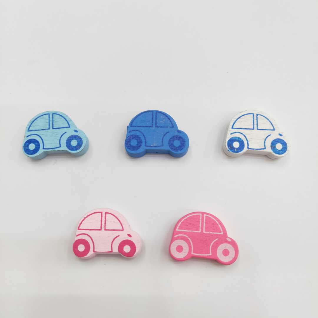 Small Daisy Car Colorful Paint Beads Cartoon Wood Beads Loose Beads Wood Beads Perforated Beads Diy Toy Accessories Application Scenario