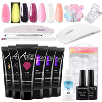 6 color Quick Extension Glue Set Cross Border Manicure Light Therapy Crystal Nail Extension Glue Nail extension glue