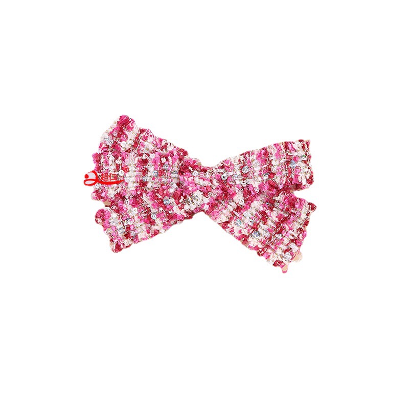 Hand-Made Bows Japanese And Korean Style Hair Accessories Gift Clothing Accessories Small Fragrant Wind Multi-Color Inlaid Bows Can Be Produced Item Picture
