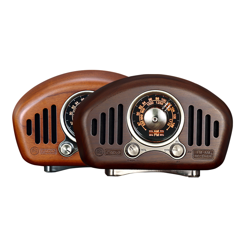 Cross-border new product retro mini walnut wood wireless Bluetooth small speaker card subwoofer gift Item Picture