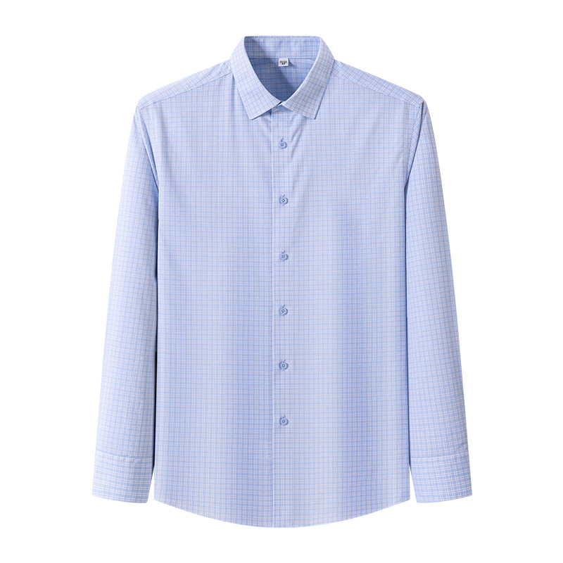Ready-to-wear 2025 summer no-iron long-sleeved shirt men's casual business professional shirt in stock with logo Item Picture