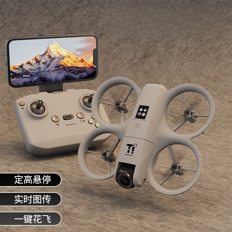 T1 Foreign Trade cross-border new Product mini Drone real-time aerial photography dual-camera crossing aircraft with remote control