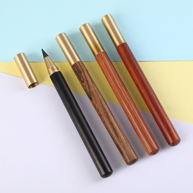 实木永恒铅笔雕刻LOGO免削绘画笔学生书写文具赠送礼品铅笔