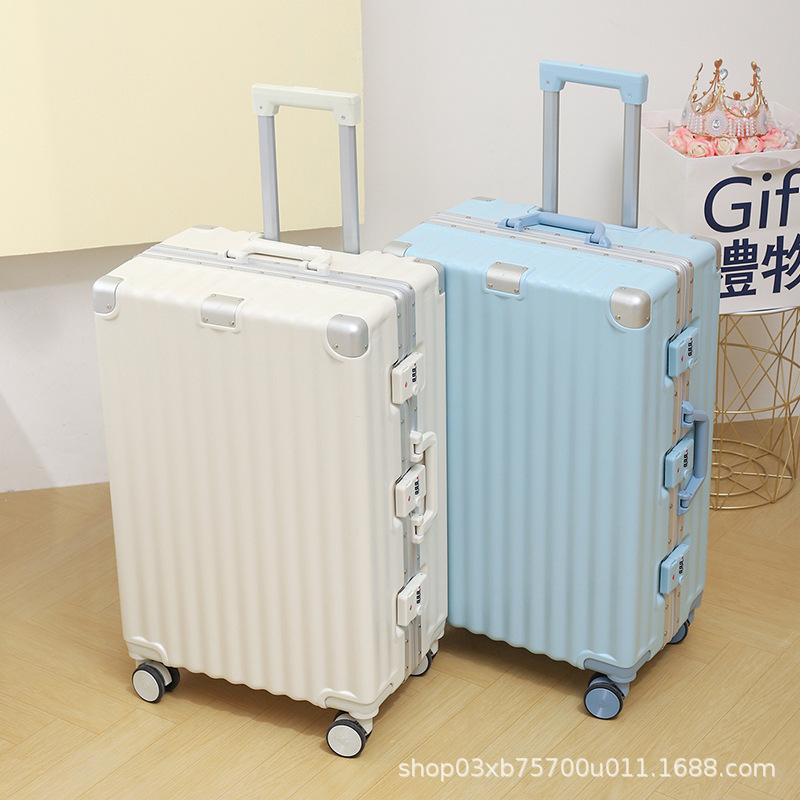 行李箱男学生大容量超大密码箱万向轮26旅行箱新款24铝框拉杆箱女