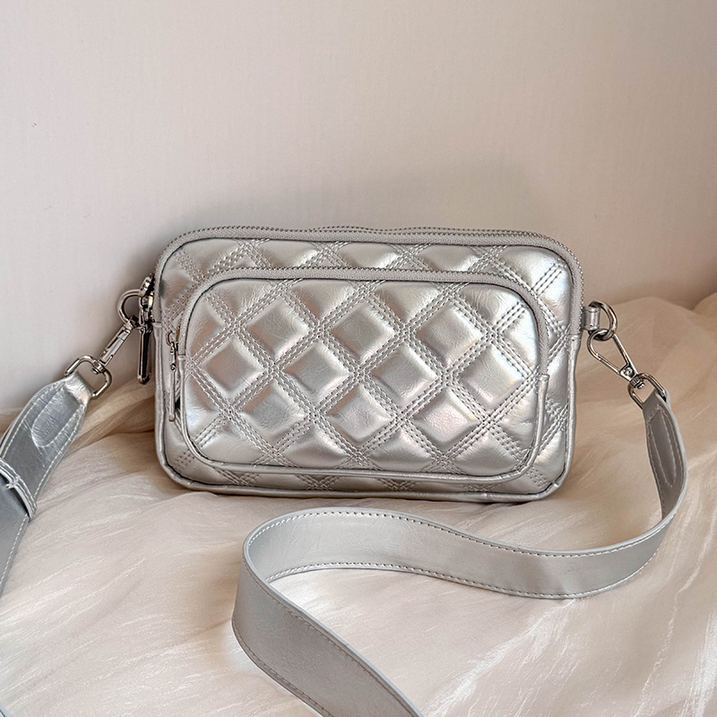 包包女包2025新款菱格链条包韩版时尚女士单肩斜挎包女小方包bags