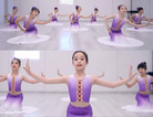 儿童傣族花儿舞蹈演出服装孔雀舞表演服艺考渐变修身鱼尾裙女童