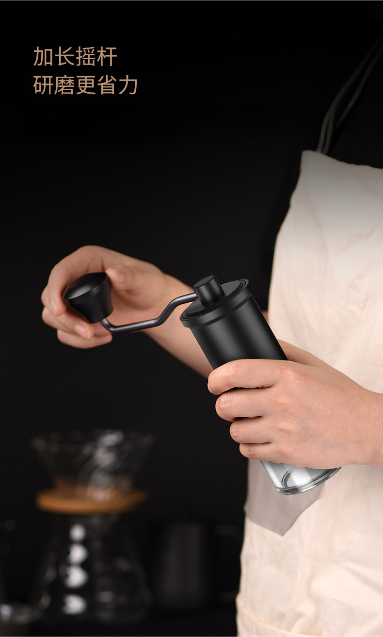 上班族手摇咖啡研磨器 家用咖啡磨豆机研磨器小型户外便携咖啡用详情11