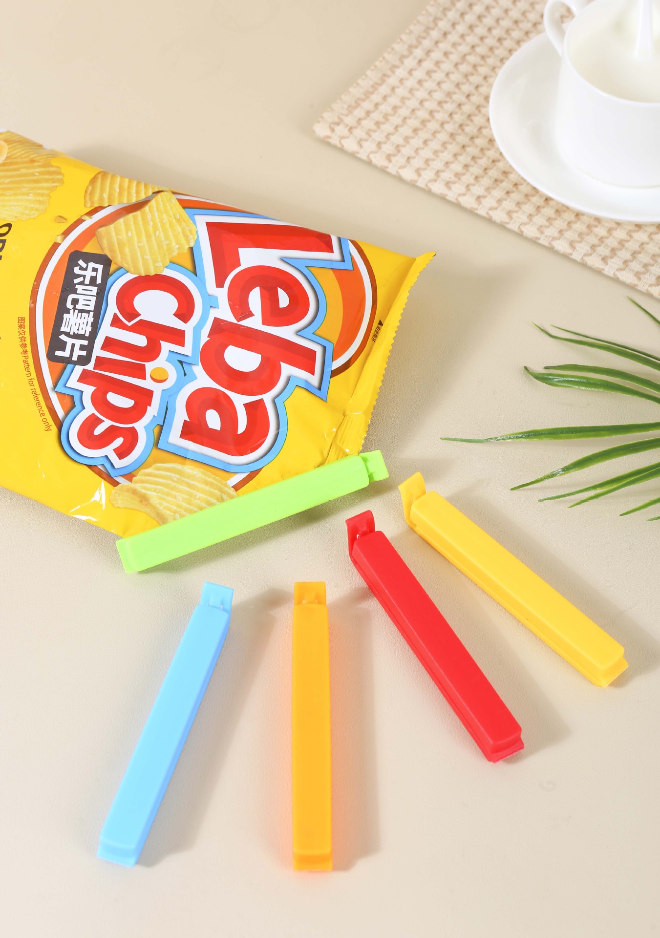 食品封口夹防潮保鲜夹子茶叶奶粉零食食物袋密封夹子塑料可定LOGO详情5