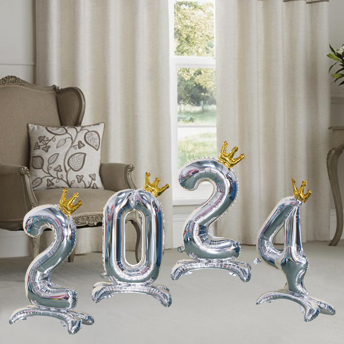 Standing digital aluminum film digital balloons 32 "standing balloons decorated for a variety of scenes for birthday parties and weddings full figure