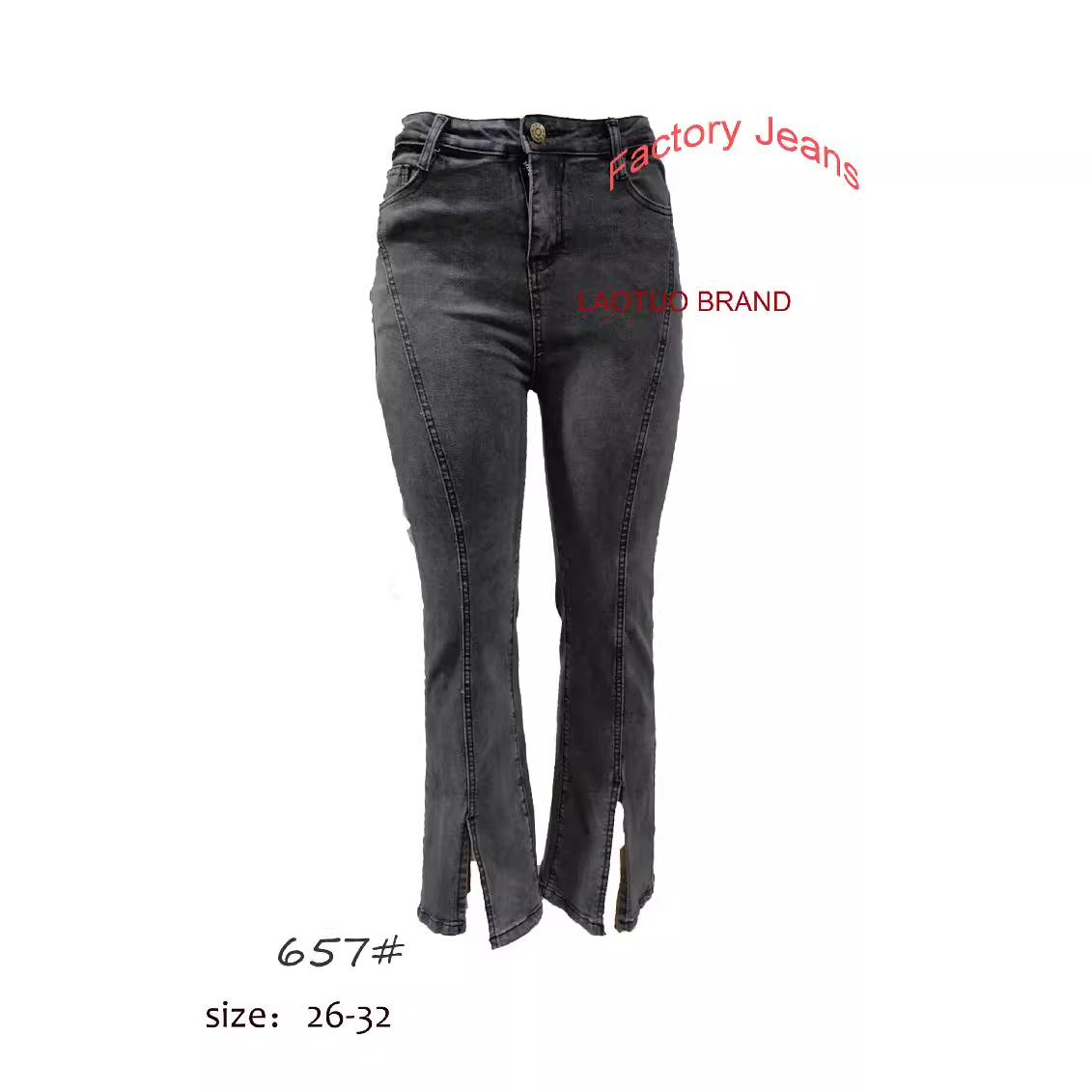 Foreign trade ripped denim wholesale jeans Summer Women jeans Ripped factory jeans wholesale details Picture