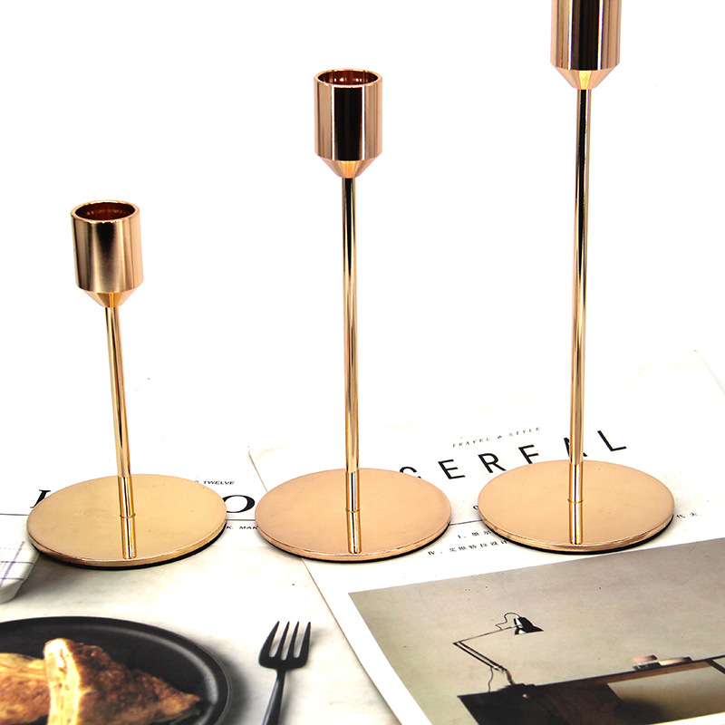 Nordic Ins Candlestick Ornaments Geometric Candlestick Lights European Home Western Food Romantic Wedding Candlelight Dinner Props Specification drawing