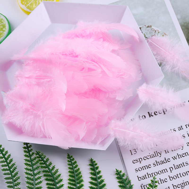 权秀厂家直销彩色婆毛diy手工羽毛捕梦网饰品配件工艺品装饰材料详情图3