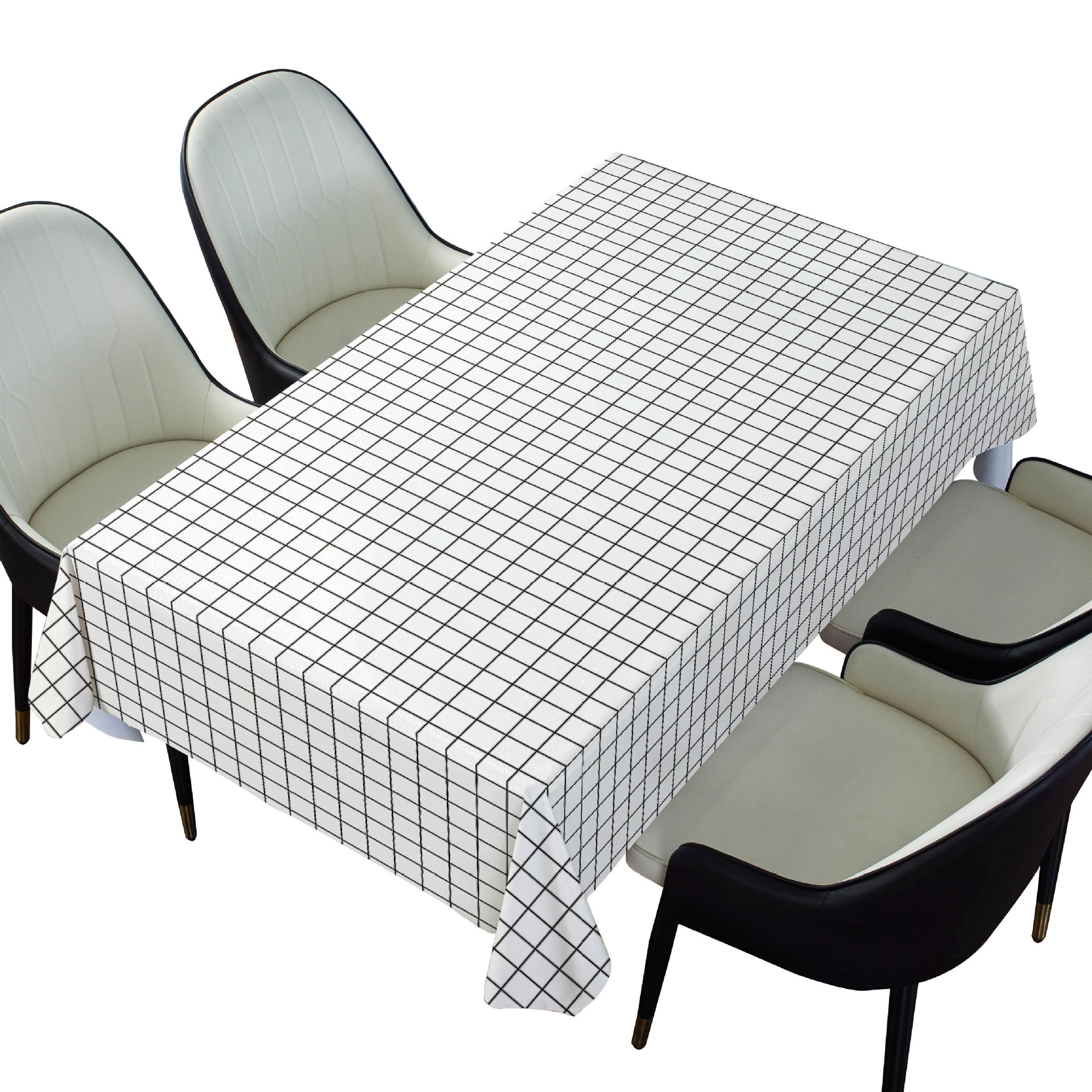 Manufacturers Household Waterproof And Oil-Proof Lattice Tablecloth Washless Pvc Rectangular Table Mat Square Table Table Tablecloth Wholesale Item Picture