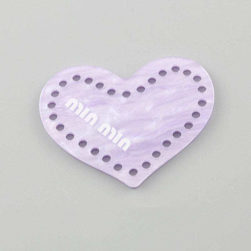 DIY饰品配件  亚克力多孔爱心挑心五角星形吊坠钥匙扣包包链挂件详情10