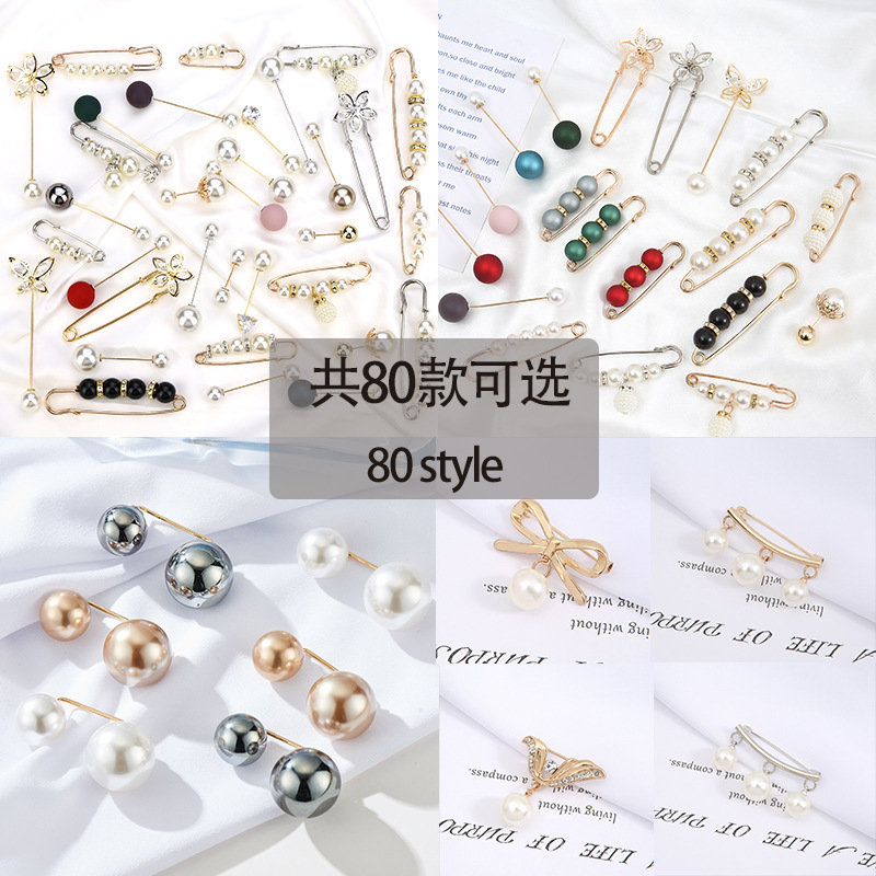 Pins, waist-cinching pants, skirts, clothes, waistlines have been greatly reduced. Fixed accessories, pearl gadgets, clothes, cardigans, sweaters, anti-exposure brooches, high-end women details Picture