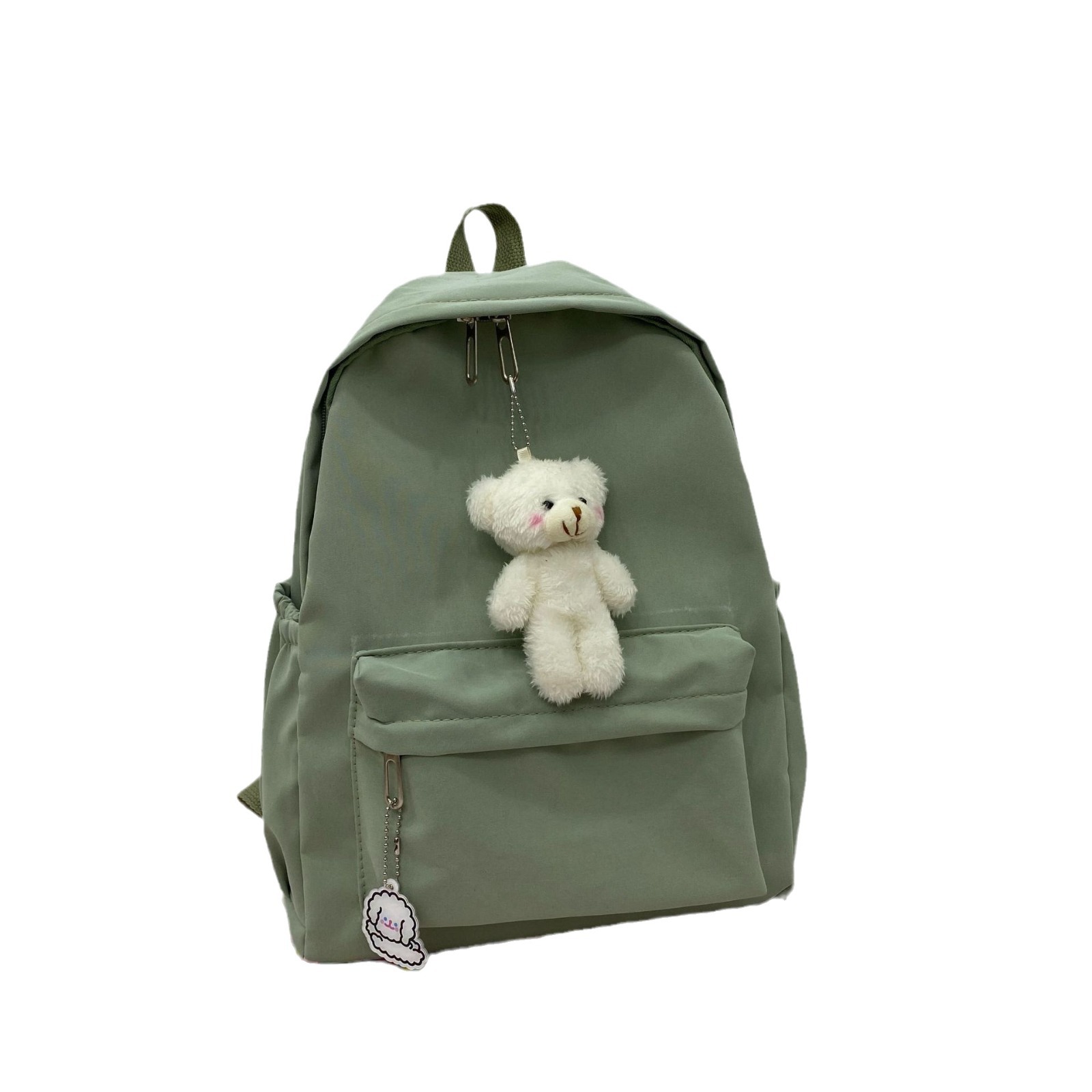 Mori college bolso de escuela de viento para niñas escuela secundaria escuela secundaria universidad mochila de gran capacidad color sólido simple mochila versátil Item Picture