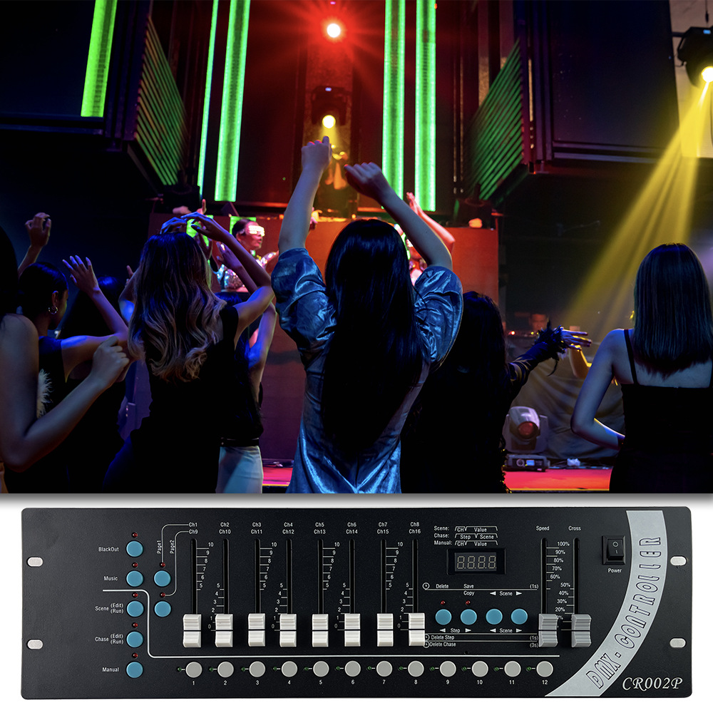 Cross-Border Manufacturers Directly Supply Dmx512 Controller Dmx192 Console Led Lamp Dimming Stage Lighting Console Application Scenario