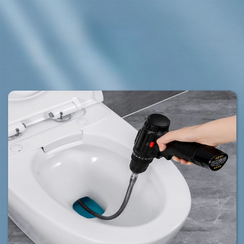 通下水道疏通神器马桶器一炮厕所堵塞防堵专用电动工具机厨房管道