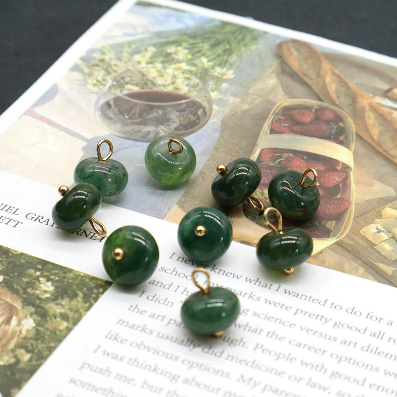 10mm high-end Chinese-style Tang suit buttons, cheongsam buttons, solid-color shirt buttons, retro imitation jade buttons Specification image