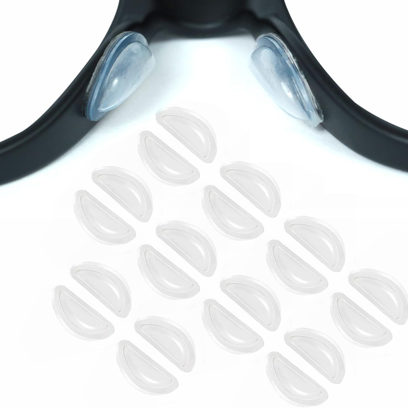 D-shaped air nose pads, soft silicone sheet eyeglass nose pads, anti-slip, height-increasing, breathable, pressure-resistant, and sticky eyeglass accessories details Picture