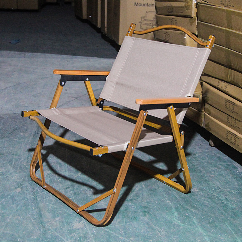 便携式户外折叠椅木纹椅克米特椅户外折叠椅露营便携折叠椅代发详情图2