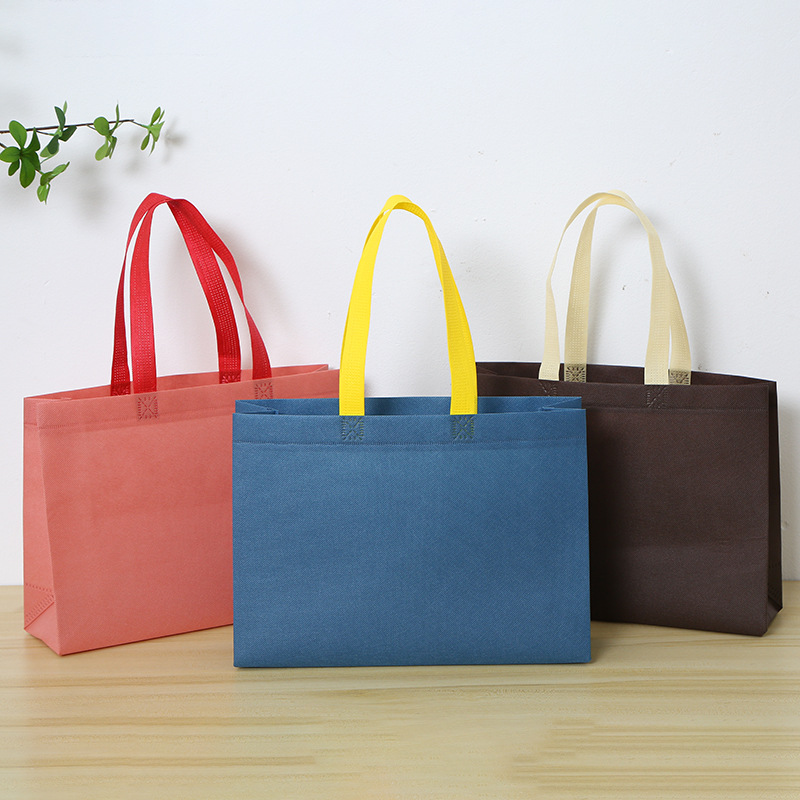 Customized logo eco-friendly handbags for non-woven fabric shopping, high-end women's clothing store, and custom-made bags for clothes Specification image