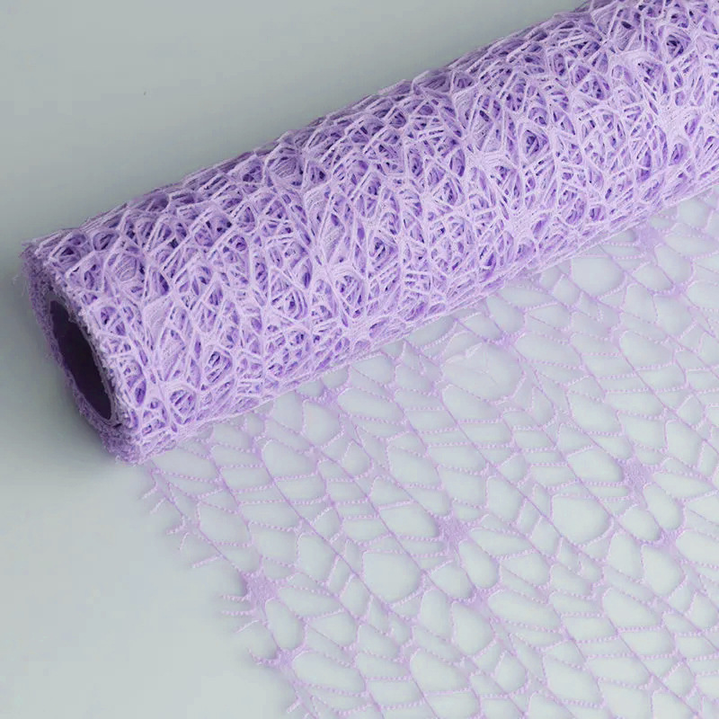 Airplane mesh paper flower packaging materials, empty mesh flower bouquet packaging, hard gauze ornaments, shaping and decorative flower paper details Picture