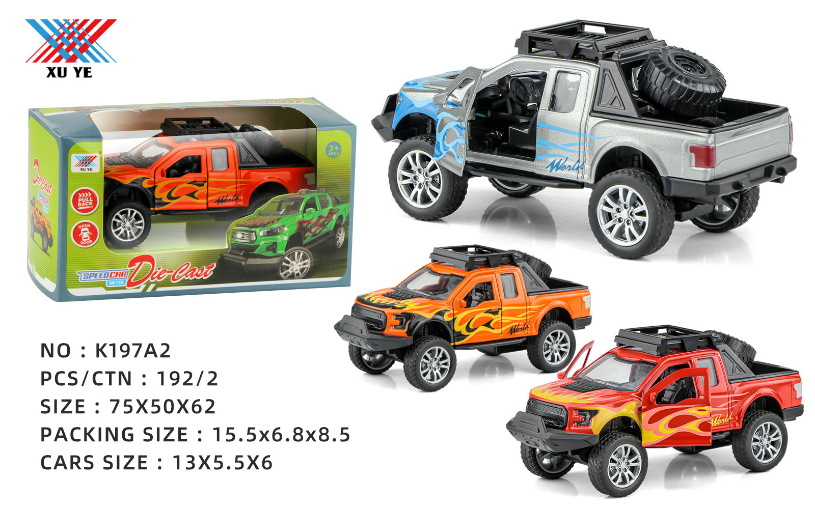 1:32 Ford Police Car Alloy Car Pull Back Door Boy Simulation Alloy Car Model Car Decoration Boy details Picture