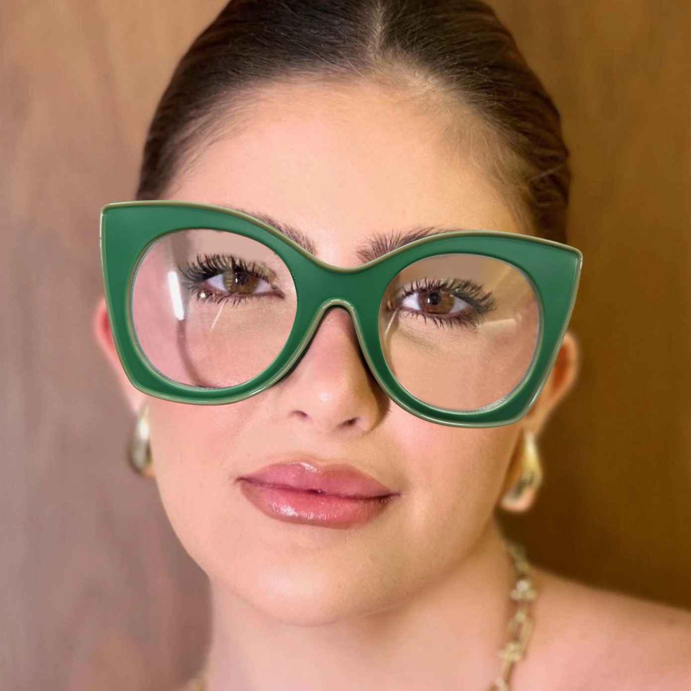 Fashionable and personalized color-blocking sun protection sunglasses, cross-border European and American trend anti-blue light flat sunglasses frame Specification image