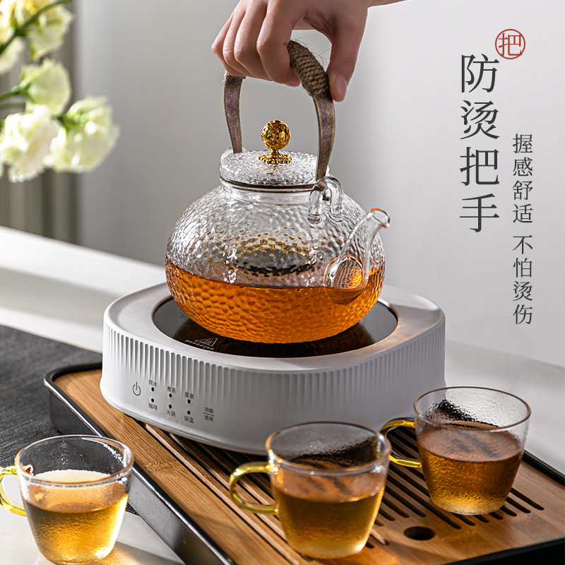 Glass Teapot To Make Tea Household High Temperature Resistant Electric Ceramic Stove Tea Maker Around The Stove Open Fire Beam Kettle Health Tea Set Specification drawing