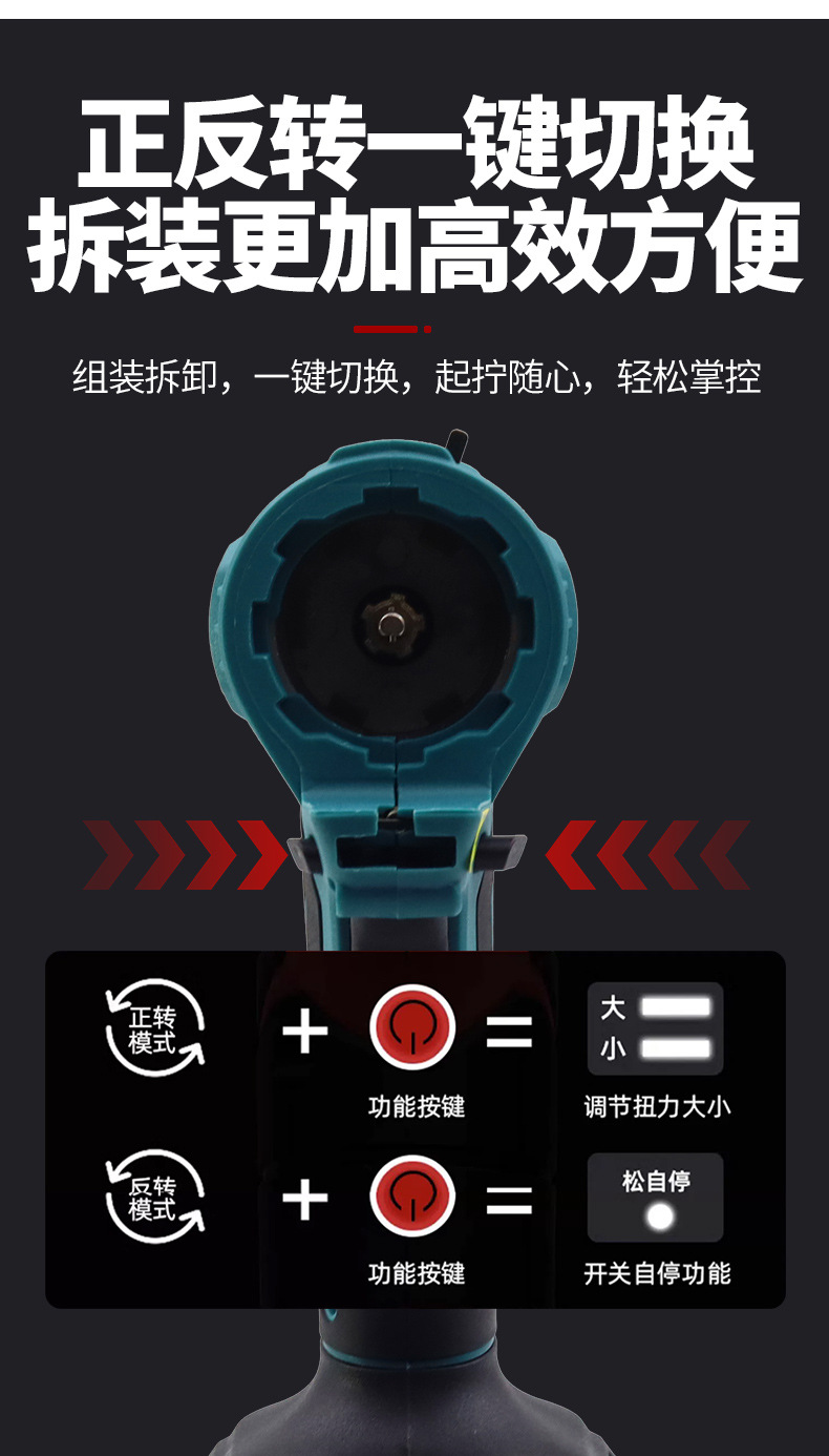 工业级16合1电动工具套装多功能锂电钻万用宝切割锯家装园林木工详情5