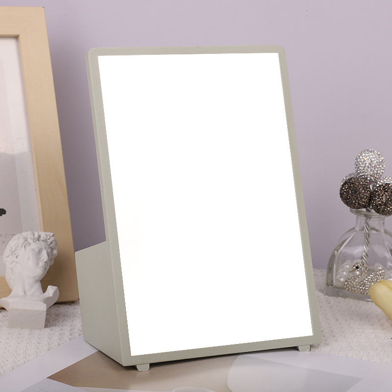 Factory Direct Single Desk Mirror Dormitory Rectangular Makeup Mirror Makeup Mirror Storage Integrated Makeup Mirror Makeup Mirror details Picture
