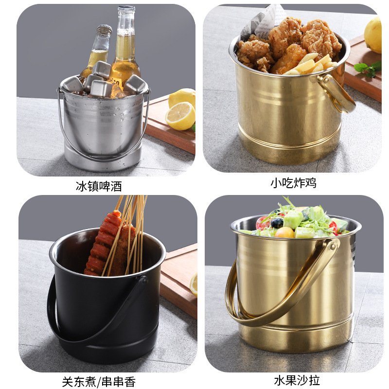 藤编升降冰桶/日用品/酒桶造型制冰盒细节图