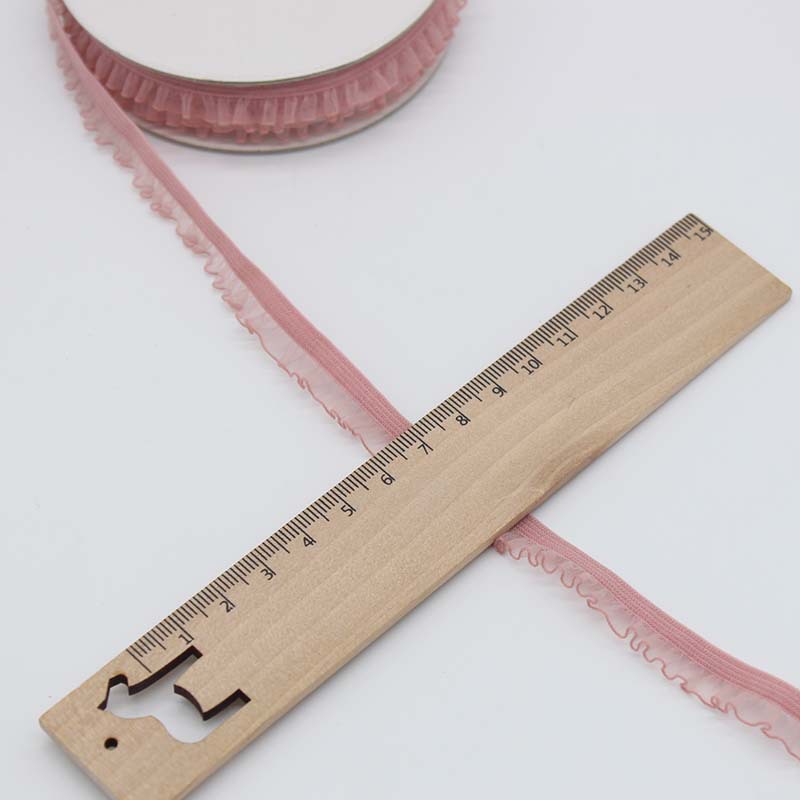 In stock: 1.0cm single-sided black fungus snow yarn lace elastic band for baby clothes, decorative accessories, home textile edging materials Specification image