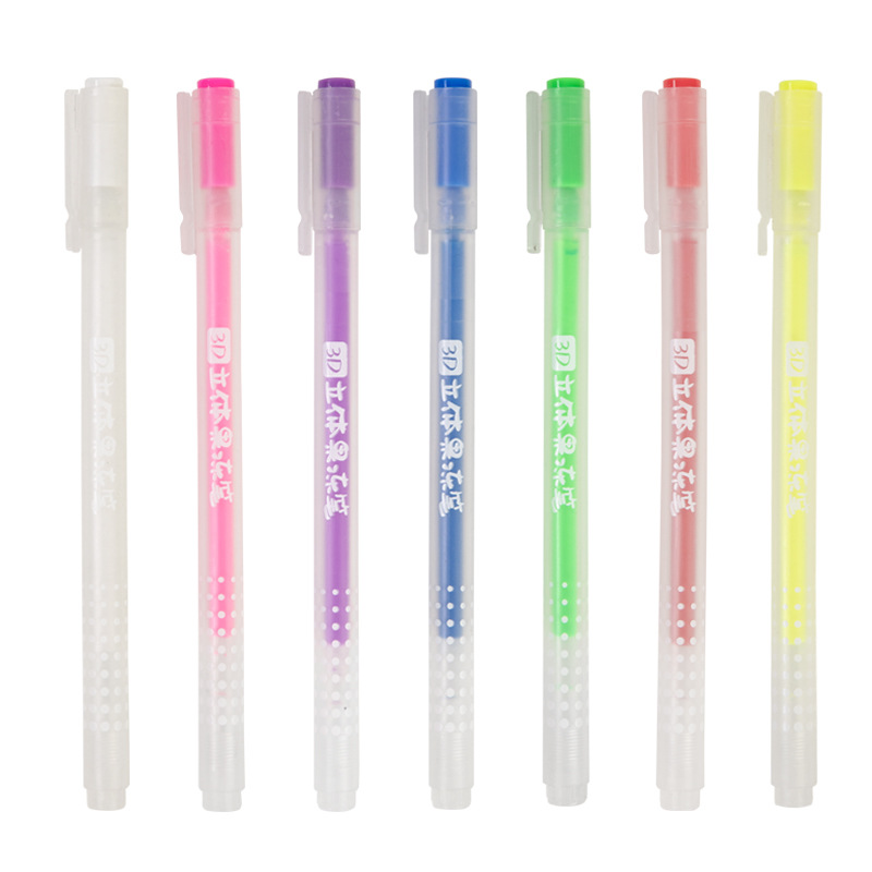 Overtime G122 matte pen barrel 3D jelly Pen, nail pen, phone case, doodle pen, Painting notebook, gel pen thumbnail