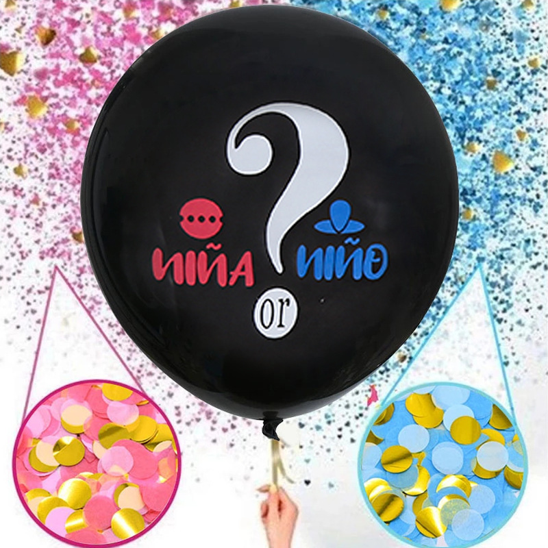 No. 80 print gender reveal Balloon set boy or girl Baby Boy/girl Amazon card set arrangement details Picture