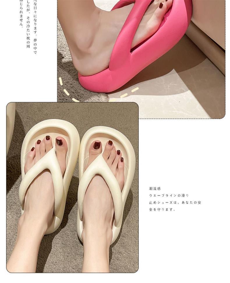 Wholesale of 2025 new summer women's fashion, Instagram-worthy thick-soled anti-slip beach shoes for outerwear pic 11