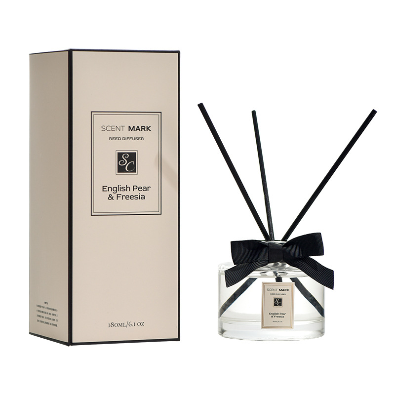 Niche incense for the bathroom, flameless incense, fresh and ladylike style, bow-shaped room decoration, aroma bottle, fresh air Item Picture