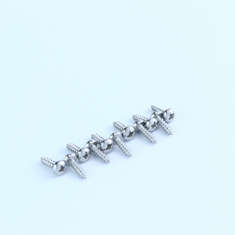 Manufacturer Straight Supply Cross Pan Head Self-Tapping Screws 304 Stainless Steel Screw Pan Head Round Head Cross Self-Tapping Screws Application Scenario