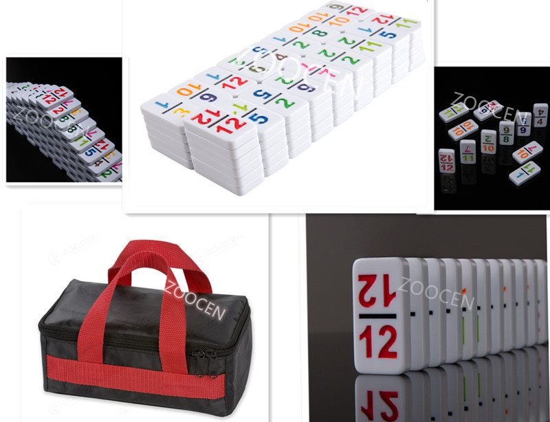 外贸内销数感双12Domino5208数字多米诺骨牌白彩铁盒包装91张包邮详情图2